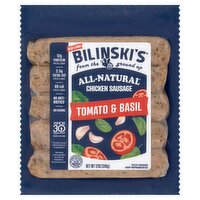 Bilinski's Tomato & Basil All-Natural Chicken Sausage, 12 oz