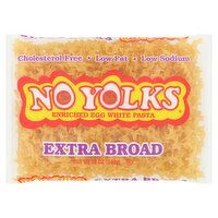 No Yolks Extra Broad Enriched Egg White Pasta, 12 oz