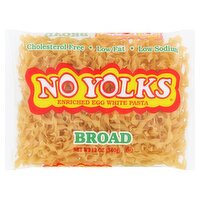 No Yolks Broad Enriched Egg White Pasta, 12 oz, 12 Ounce