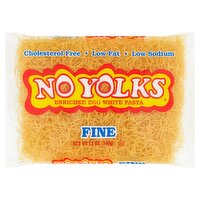 No Yolks Fine Enriched Egg White Pasta, 12 oz