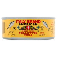 Italy Brand American Solid Pack Yellowfin Tuna, 5 oz