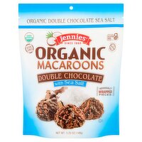 Jennies Organic Double Chocolate with Sea Salt Macaroons, 5.25 oz