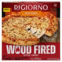 DiGiorno Wood Fired Style Crust Four Cheese Pizza, 14.6 oz, 14.6 Ounce
