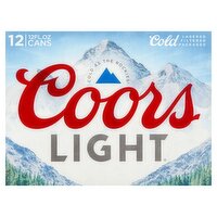 Coors Light Beer, 12 count, 12 fl oz