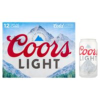 Coors Light Beer, 12 count, 12 fl oz