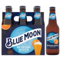 Blue Moon White Belgian-Style Wheat Ale, 6 count, 12 fl oz