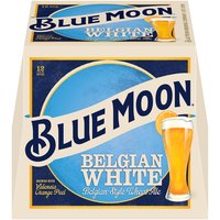 Blue Moon Belgian White Ale 12 Pack, 12oz Bottles, 144 fl oz, 144 Fluid ounce