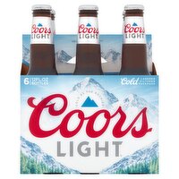 Coors Light Cold Beer, 6 count, 12 fl oz