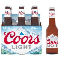 Coors Light Cold Beer, 6 count, 12 fl oz, 72 Fluid ounce