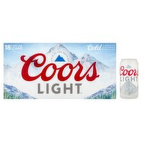 Coors Light Cold Beer, 18 count, 12 fl oz