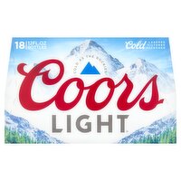 Coors Light Beer, 18 count, 12 fl oz