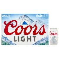 Coors Light Cold Beer, 24 count, 12 fl oz