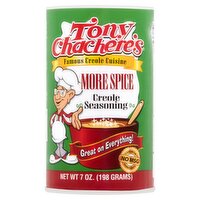 Tony Chachere's More Spice Creole Seasoning, 7 oz