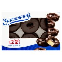 Entenmann's Mini Rich Frosted Donuts, 12 count, 14 oz, 14 Ounce