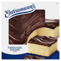 Entenmann's Fudge Iced Golden Cake, 1 lb 3 oz, 19 Ounce