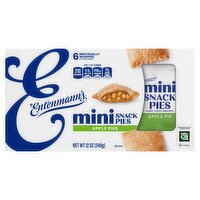 Entenmann's Baker's Delights Mini Apple Snack Pies, 6 count, 12 oz