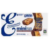 Entenmann's Baker's Delights Mini Brownie Chocolate Chip Cakes, 8 count, 14 oz, 12.25 Ounce