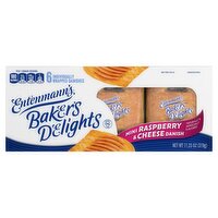 Entenmann's Baker's Delights Mini Raspberry & Cheese Danish, 6 count, 11.25 oz