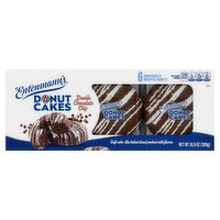 Entenmann's Double Chocolate Chip Donut Cakes, 6 count, 10.9 oz