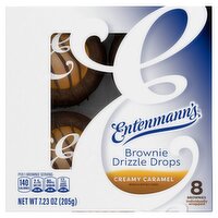 Entenmann's Creamy Caramel Brownie Drizzle Drops, 8 count, 7.23 oz, 7.23 Ounce