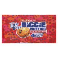 Entenmann's Little Bites Feelin' Chocolate Chippy Biggie Muffins Twin Pack, 8 count, 9.5 oz