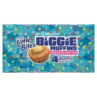 Entenmann's Little Bites Bring on the Party Cake Biggie Muffins Twin Pack, 8 count, 9.5 oz