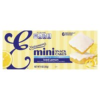 Entenmann's Mini Iced Lemon Snack Cakes Limited Edition, 6 count, 11 oz, 11 Ounce
