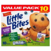 Little Bites Blueberry Muffins Value Pack, 10 count, 15 oz