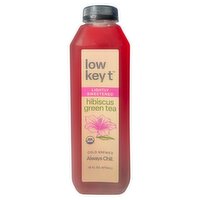 Low Key T Lightly Sweetened Hibiscus Green Tea, 16 fl oz