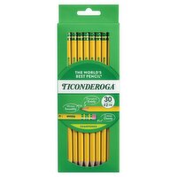 Ticonderoga Sharpened #2 HB Pencils, 30 count