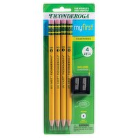 Ticonderoga Myfirst Sharpened #2 HB Pencils, 4 count