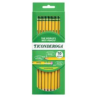 Ticonderoga Sharpened #2 HB Pencils, 10 count