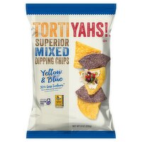 Tortiyahs! Yellow & Blue Superior Mixed Dipping Chips, 9 oz