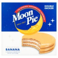 Moon Pie Banana Double Decker, 8 count, 22 oz, 22 Ounce