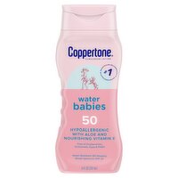 Coppertone Water Babies Broad Spectrum Sunscreen Lotion, SPF 50, 8 fl oz