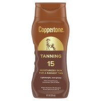 Coppertone Tanning Broad Spectrum Sunscreen Lotion, SPF 15, 8 fl oz