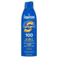 Coppertone Sport Broad Spectrum Sunscreen Spray, SPF 100, 5.5 oz