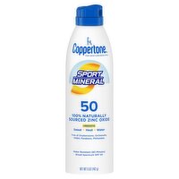 Coppertone Sport Mineral Broad Spectrum Sunscreen Spray, SPF 50, 5 oz