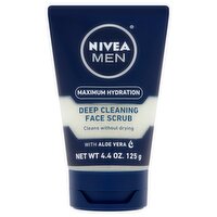 Nivea Men Maximum Hydration Deep Cleaning Face Scrub, 4.4 oz, 4.4 Ounce