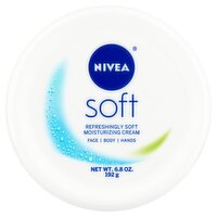 Nivea Refreshingly Soft Moisturizing Cream, 6.8 oz, 6.8 Ounce