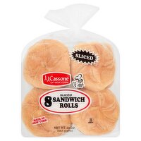 J.J. Cassone of New York Sliced Sandwich Rolls, 8 count, 20 oz