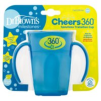 Dr Brown's Milestones 7 oz Cheers 360 Spoutless Transition Cup, 6m+