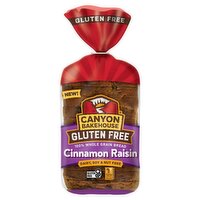 Canyon Bakehouse Gluten Free Cinnamon Raisin 100% Whole Grain Bread, 18 oz