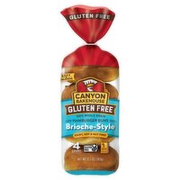 Canyon Bakehouse Gluten Free Brioche-Style Hamburger Buns, 4 count, 13.5 oz