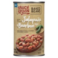 Saucy Spoon Jalapeño & Bourbon Flavor Baked Beans, 28 oz