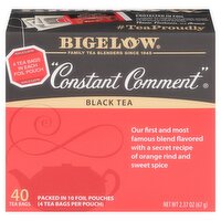 Bigelow Constant Comment Black Tea Bags, 40 count, 2.37 oz