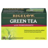 Bigelow Green with Pomegranate Tea Bags, 20 count, 1.37 oz, 20 Each