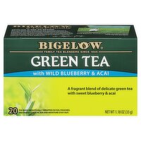 Bigelow Green with Wild Blueberry & Acai Tea Bags, 20 count, 1.18 oz, 20 Each