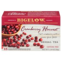 Bigelow Cranberry Harvest Herbal Tea Bags, 18 count, 1.39 oz, 18 Each