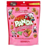 Meiji Hello Panda Strawberry Crème Center in a Crunchy Cookie Bite Size, 7 oz